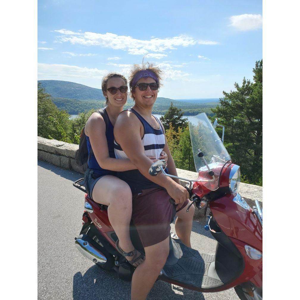 We had the most fun scooting around Bar Harbor when we visited Paige's dad in Acadia National Park