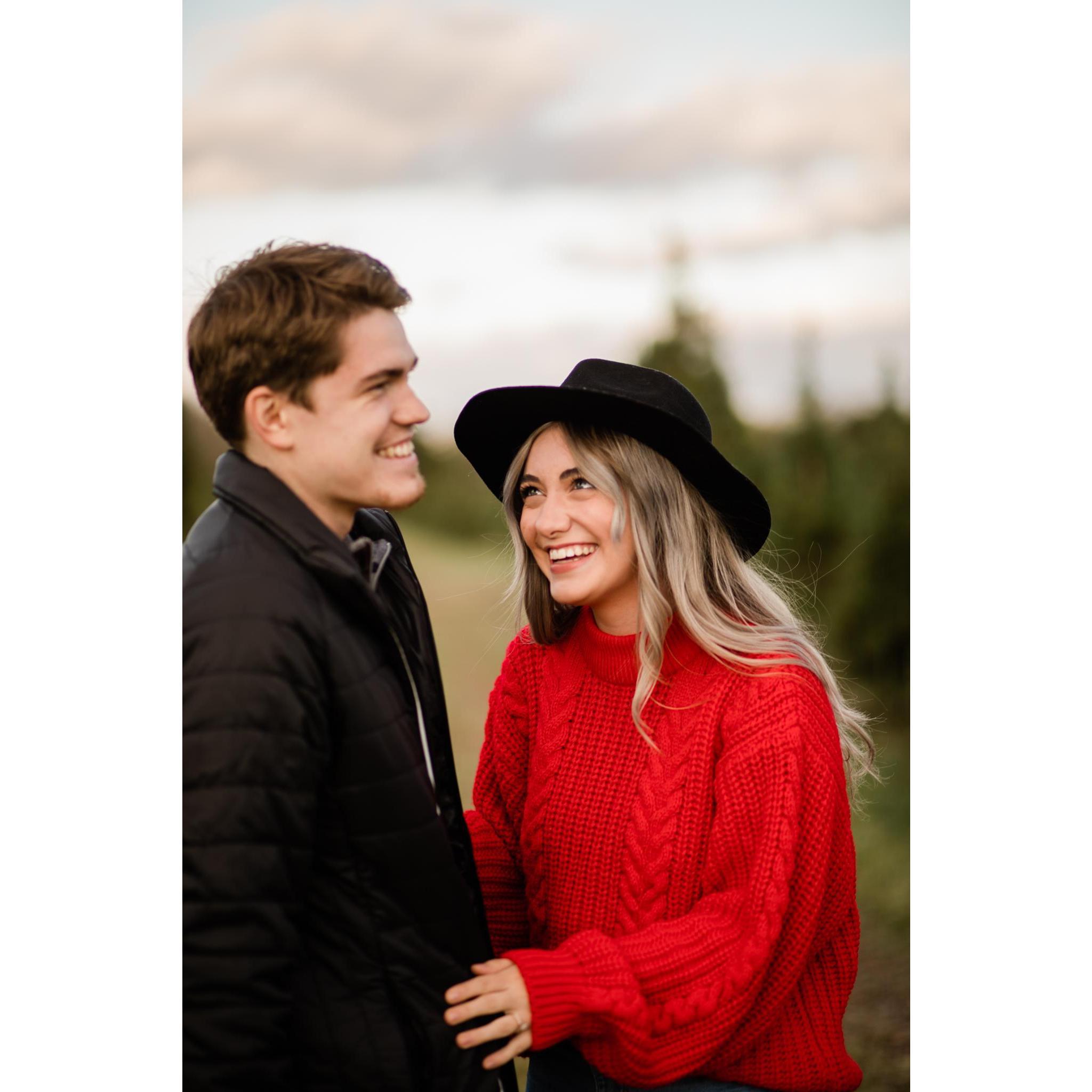 In January Chloe moved to Frisco, Texas into the apartment they will share together after the wedding. She spends her free time cozying up their future home.