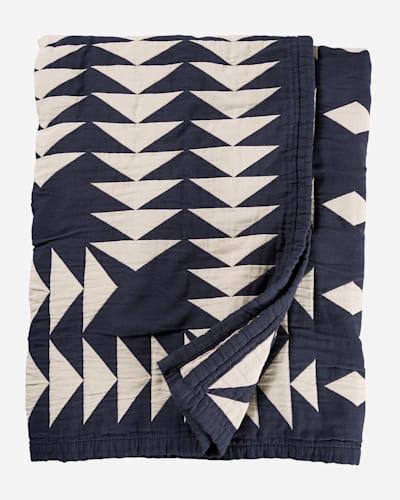 MIDNIGHT NOVA COTTON MATELASSE COVERLET