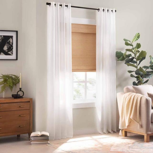 Bamboo Natural Cordless Light Filtering Privacy Bamboo Roman Shade 48 in. W x 72 in. L