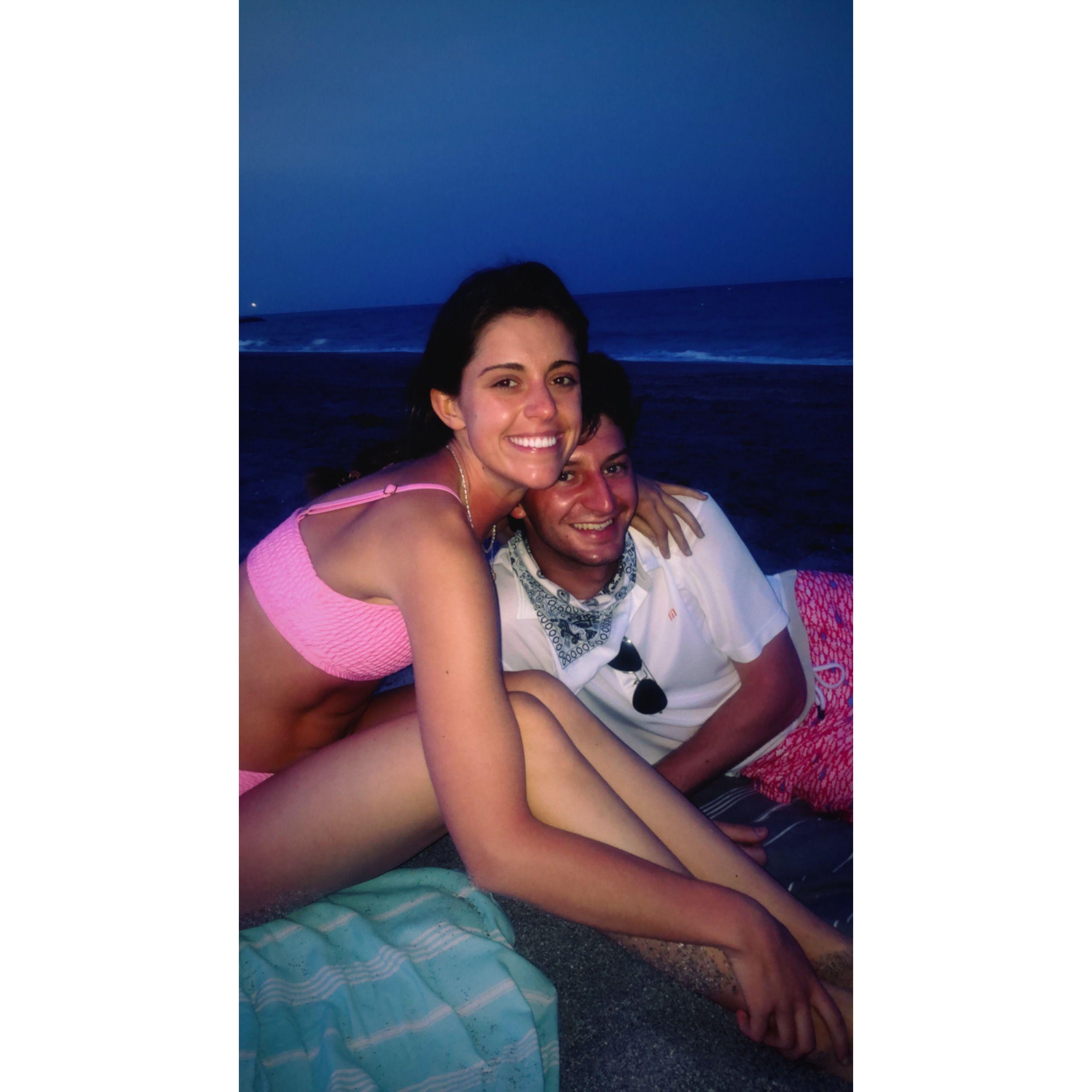Hanging out on the beach in Florida