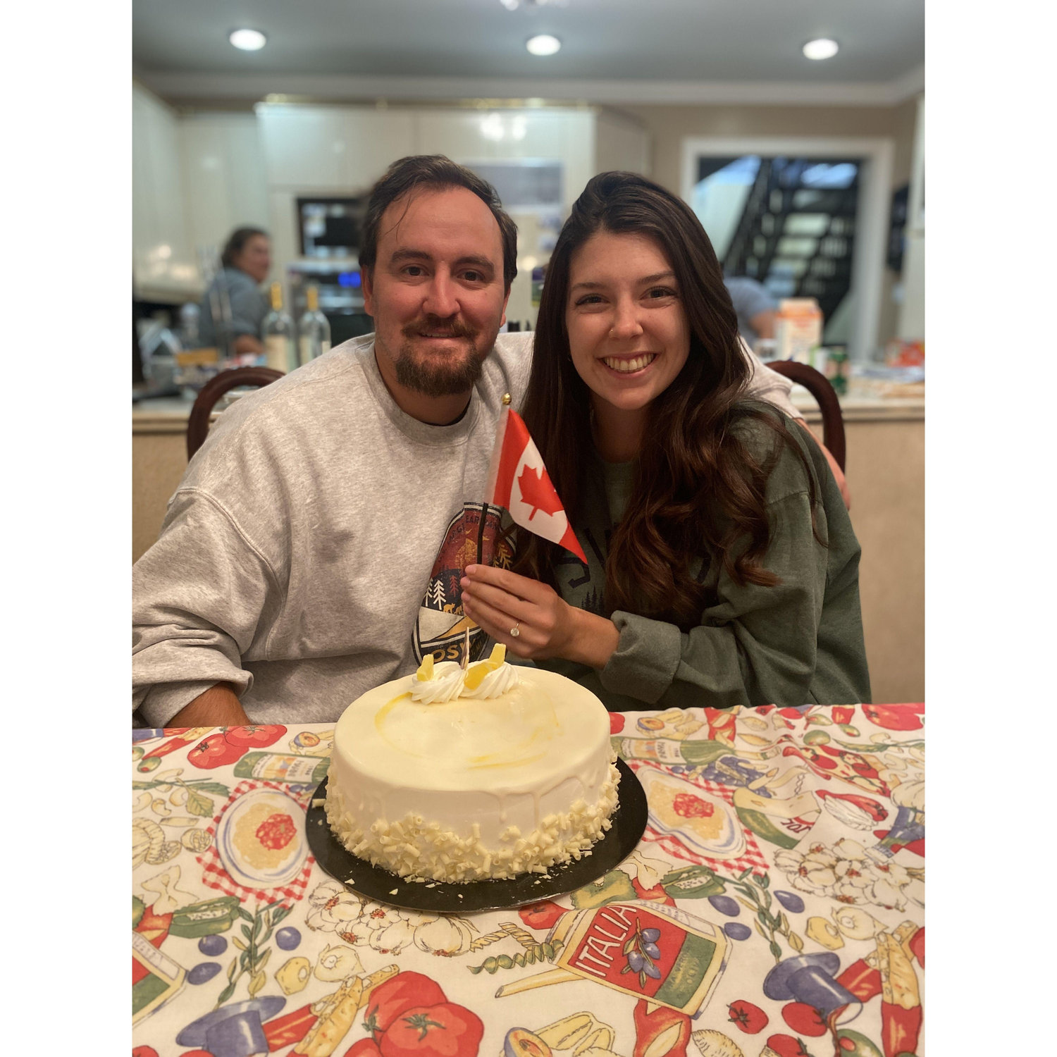 Celebrating our engagement and the Canadian life that is to come!