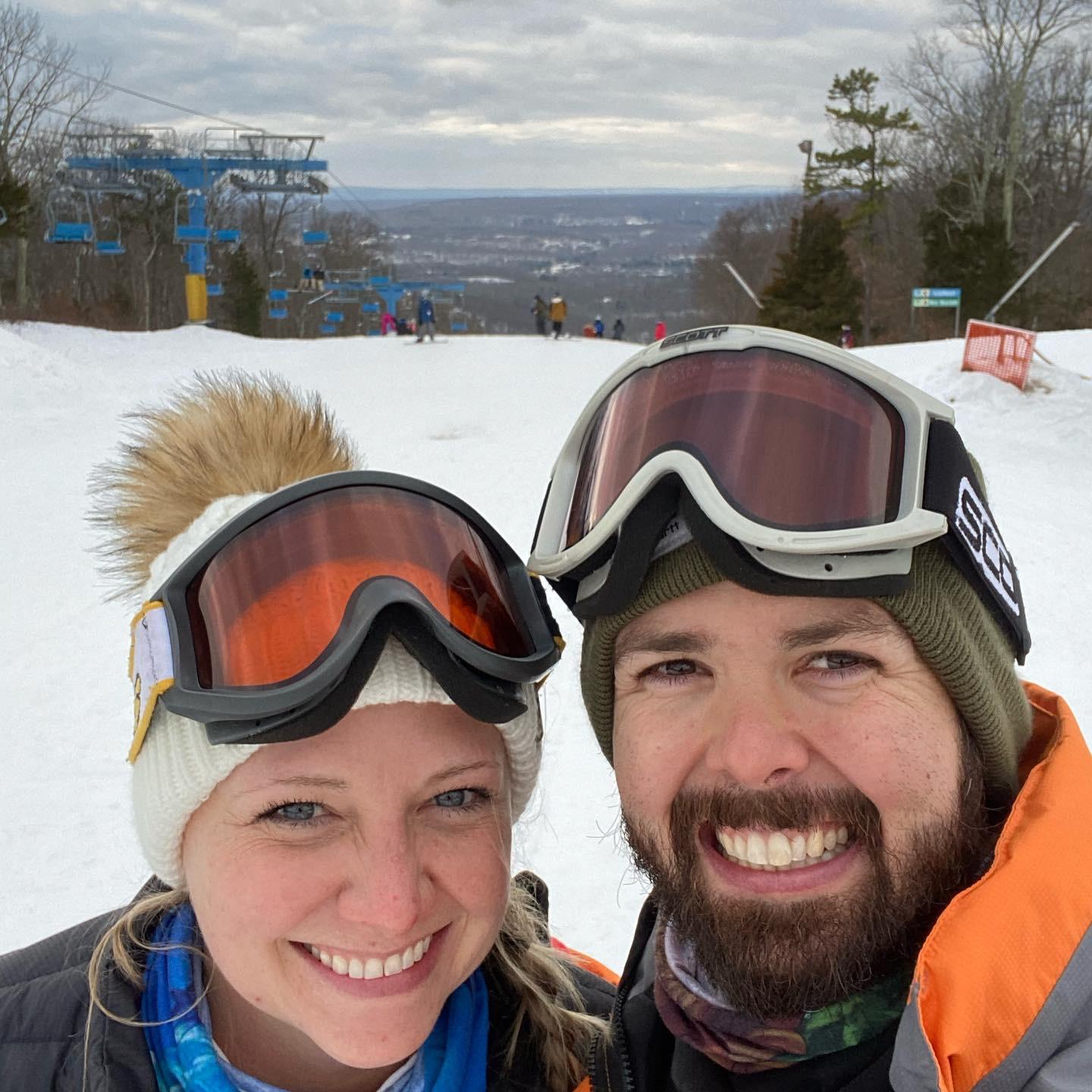 Skiing at Shawnee Mountain December 2020