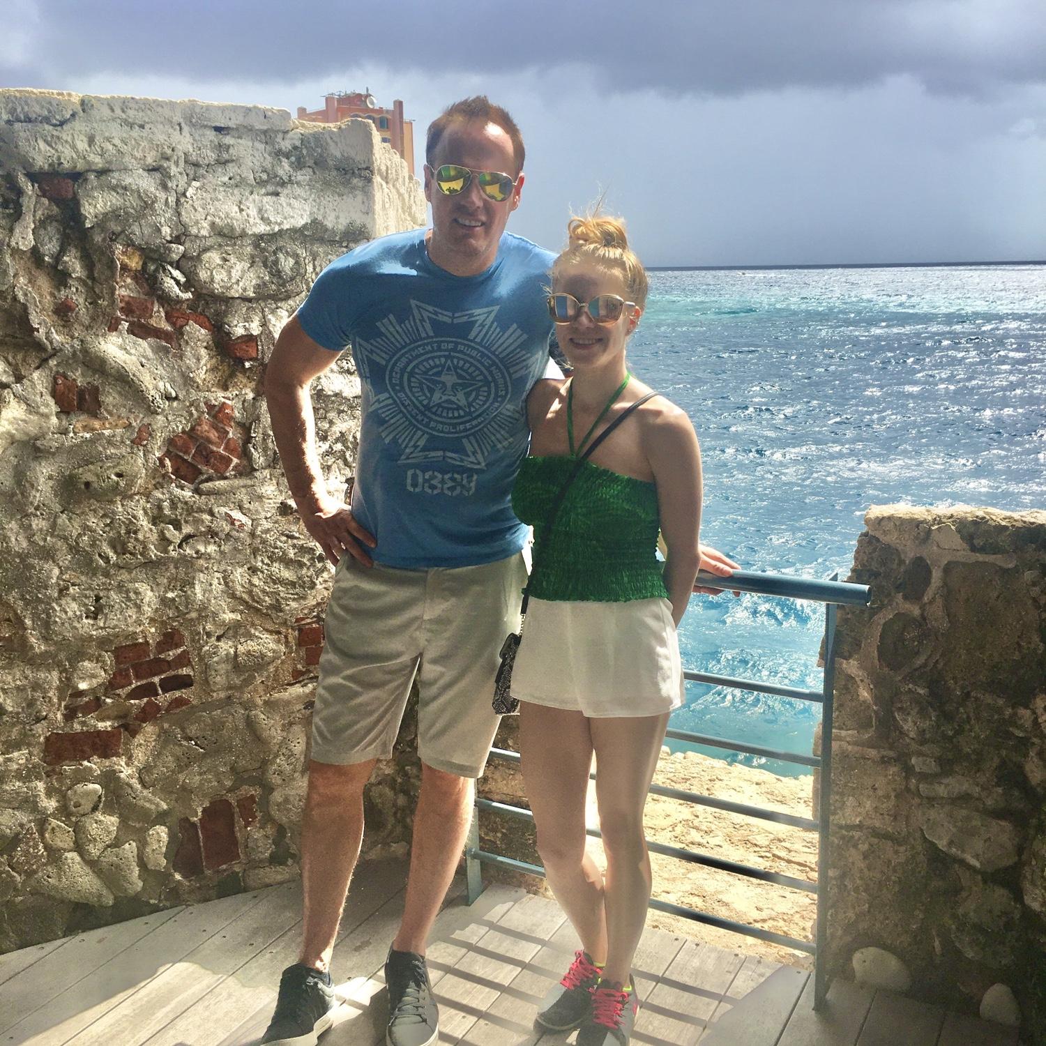 This is from Curacao, one of our first trips together
