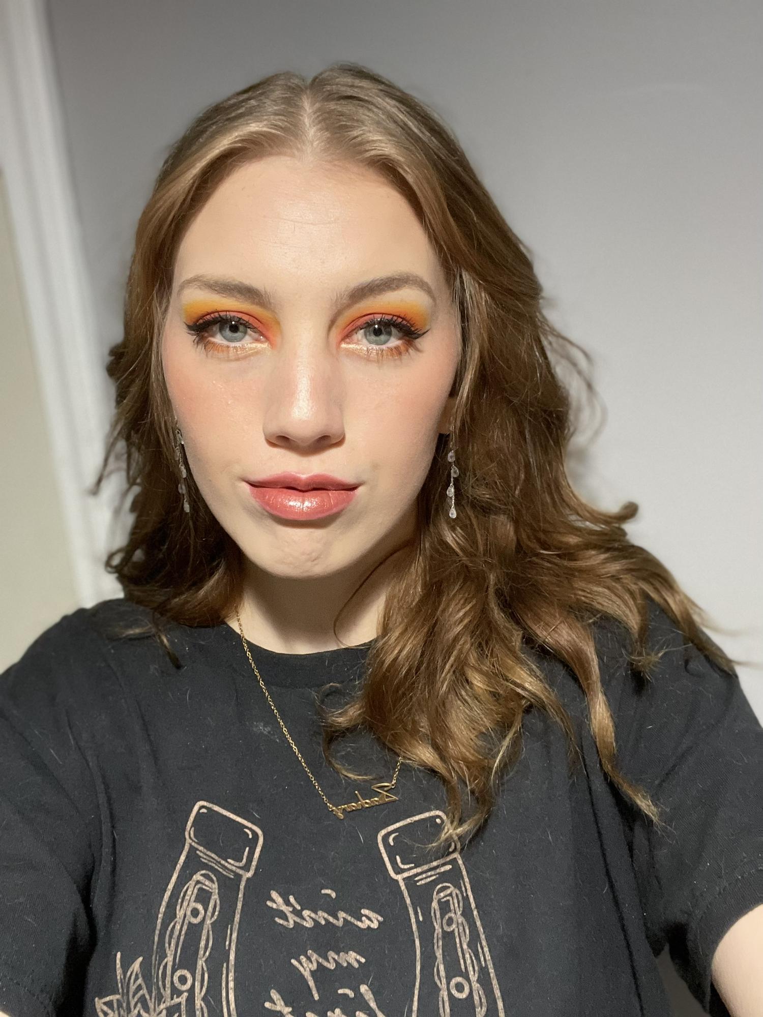 wedding makeup trial.