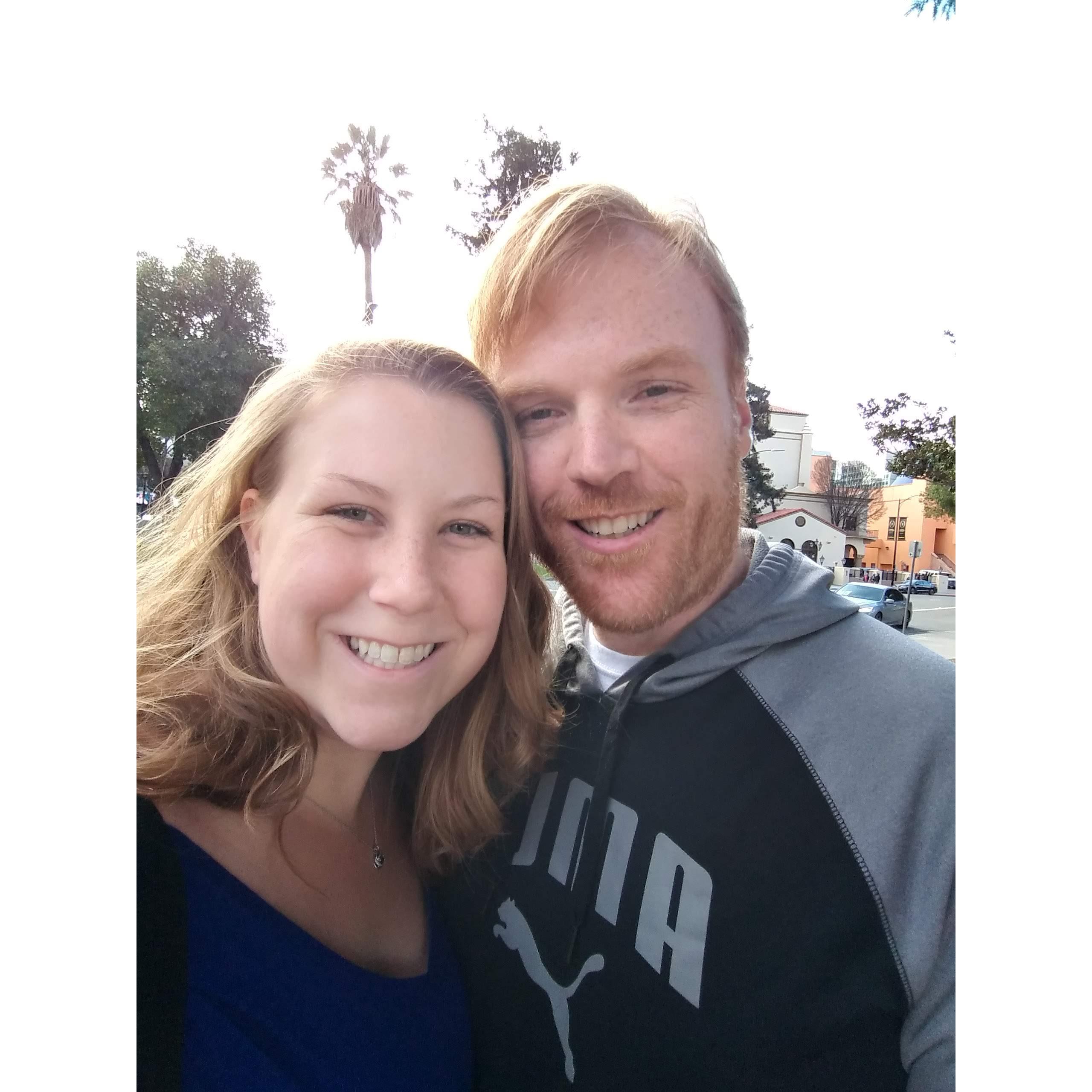 One of our First Photos in California