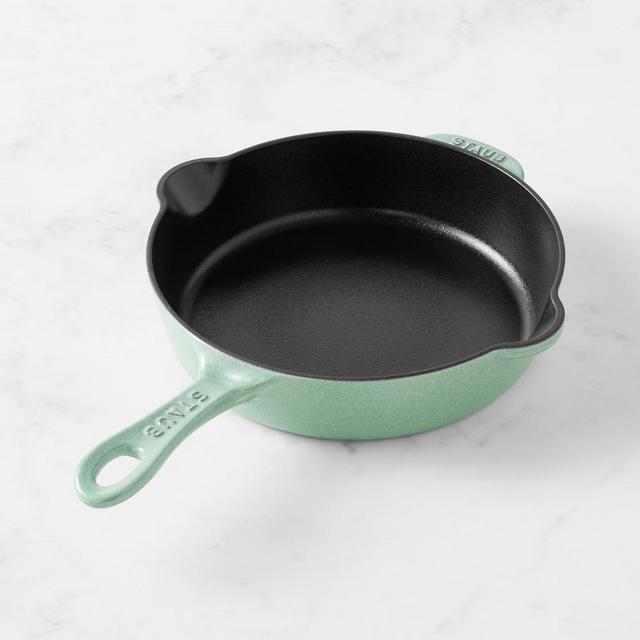 Staub Enameled Cast Iron Traditional Deep Skillet, 8 1/2", Sage