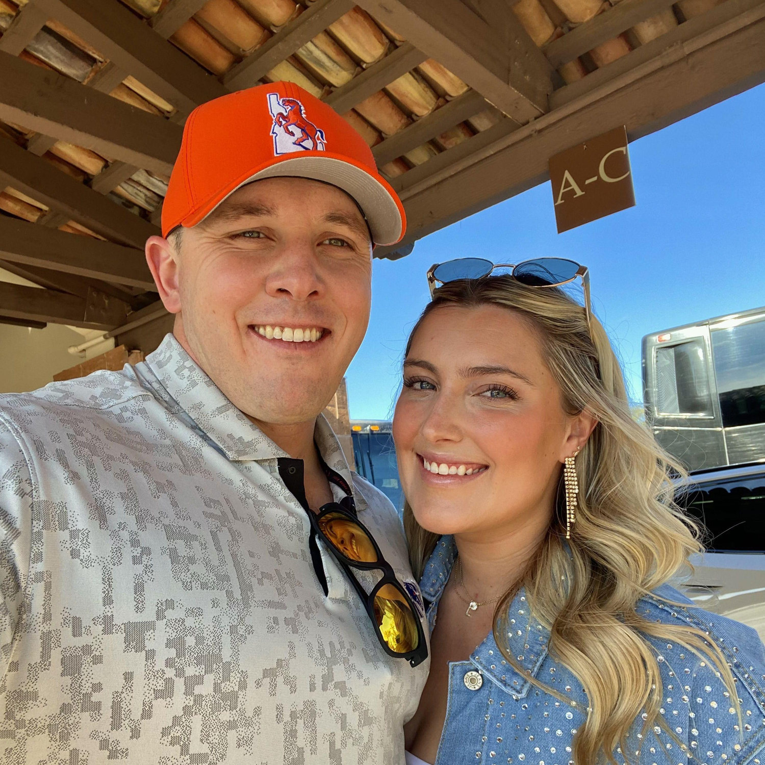 Luke works for Boise State. They flew him and Maddy out for the Fiesta Bowl in Arizona. A magical New Years!