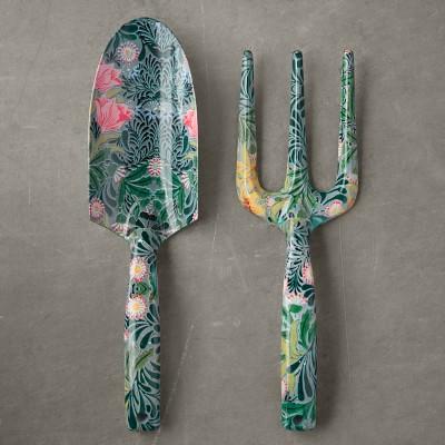 Floral Hand Trowel & Garden Fork Set