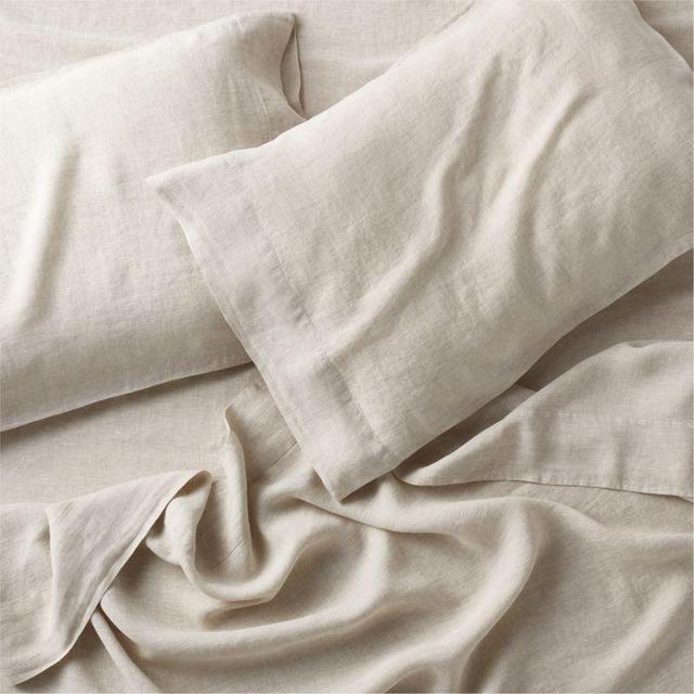 European Flax ®-Certified Linen Warm Natural Queen Sheet Set