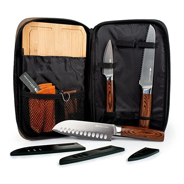 GSI Outdoors - Rakau Gourmet 3-PC Wood-handled Knife Set
