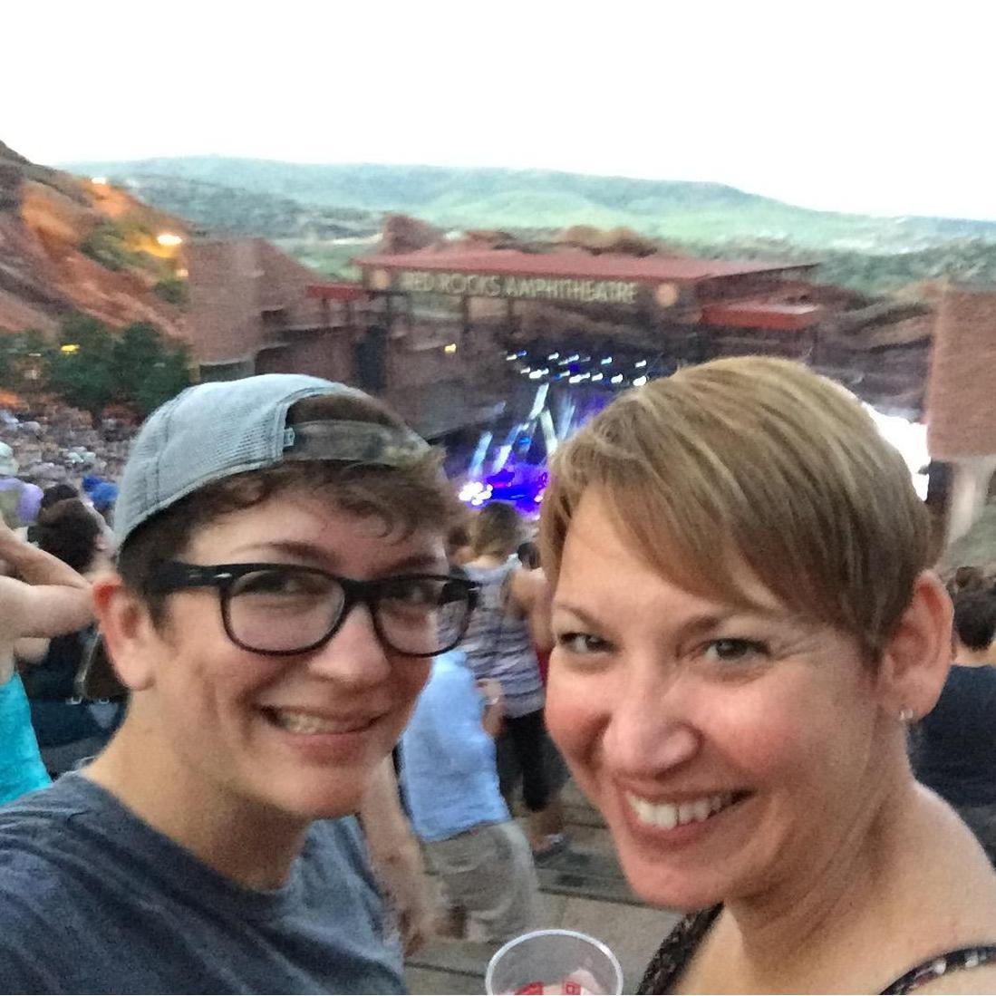 Our first time in Denver, Odesza @ Red Rocks.