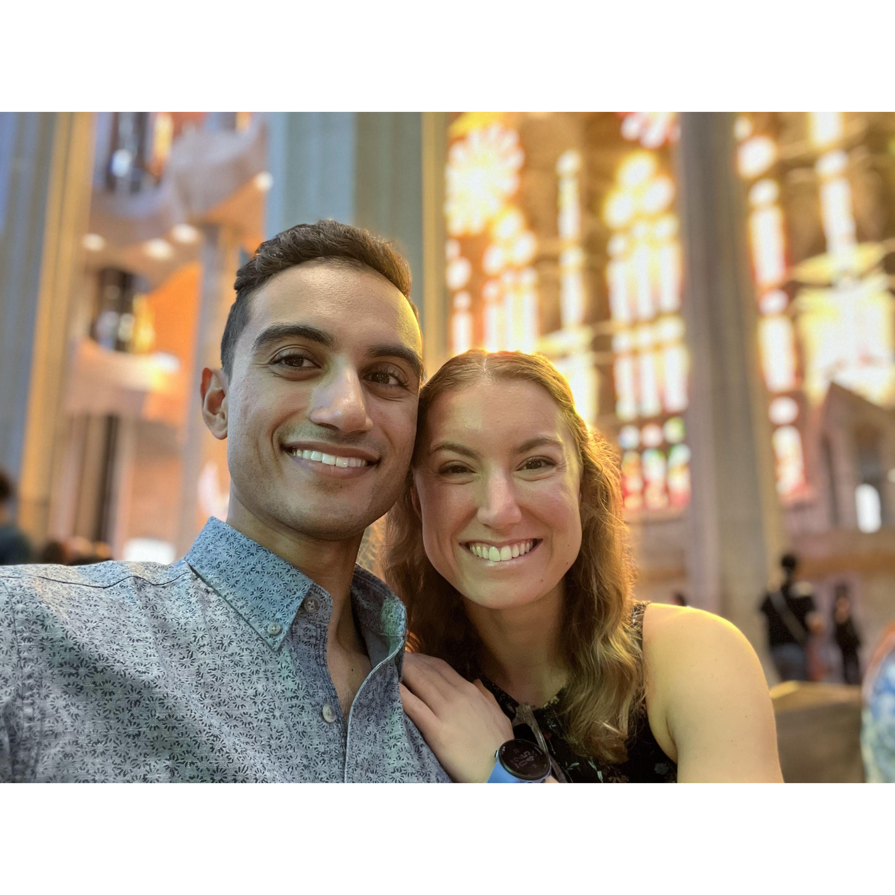 Visiting the Sagrada Familia in Barcelona!
