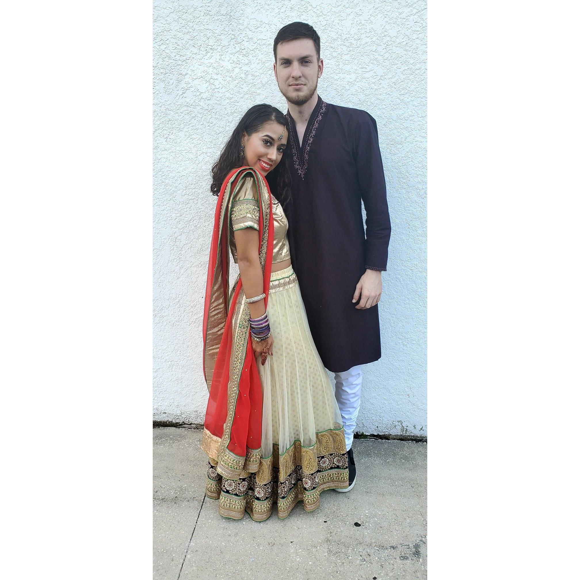 First Indian wedding for the both of us :))