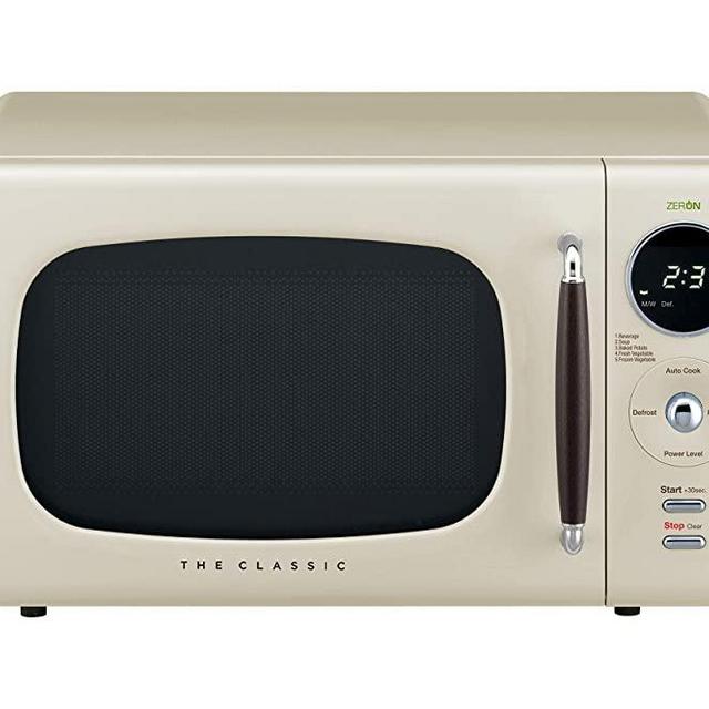 WINIA WOR07R3ZEC Retro Countertop Microwave Oven, 0.7 Cu. Ft, Cream