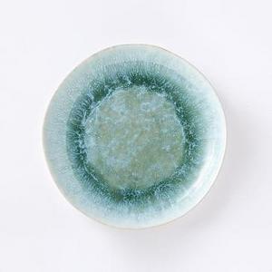 Reactive Glaze Salad Plate, Set of 4, Dusty Mint