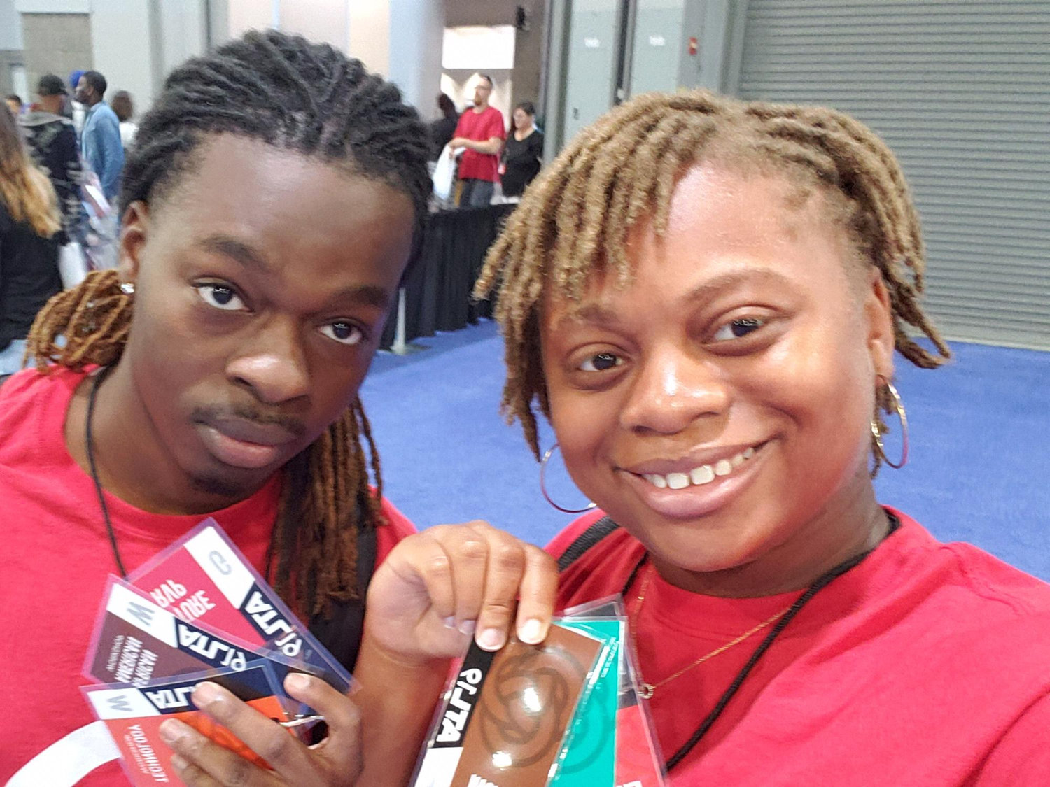 Flashing workshop passes during the Primerica International Convention in Atlanta