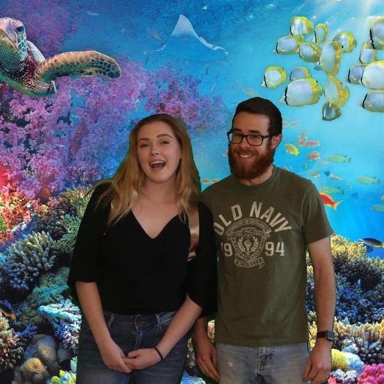 We went to the aquarium in March before we were together, it's crazy how fast everything has happened!