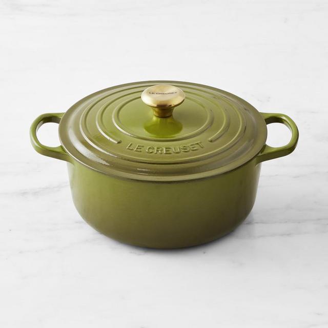 Crock-pot Artisan 2 Piece 5 -Quart Enameled Cast Iron Dutch Oven in Pistachio Green