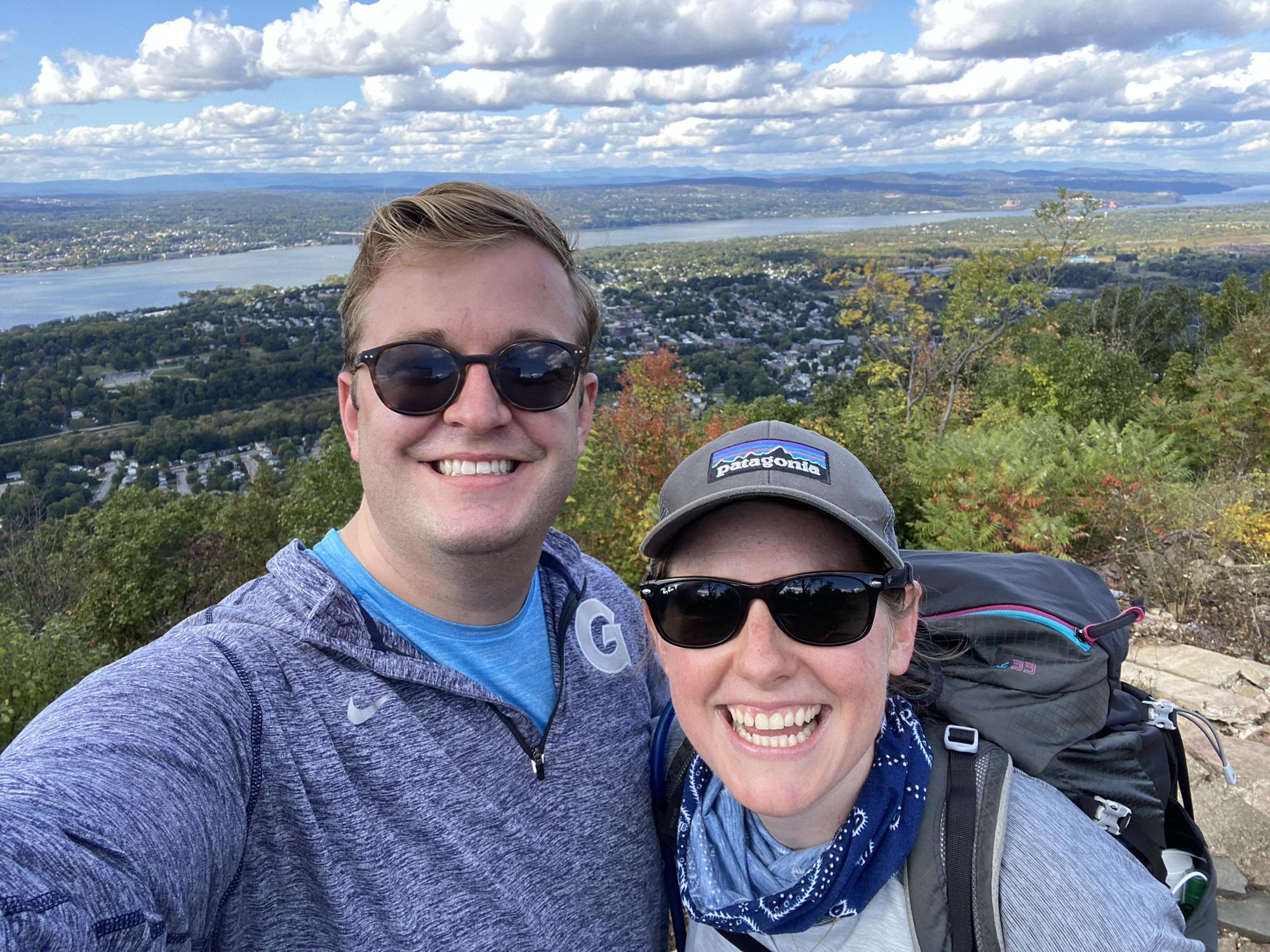 First hike together, Mount Beacon. September 2020