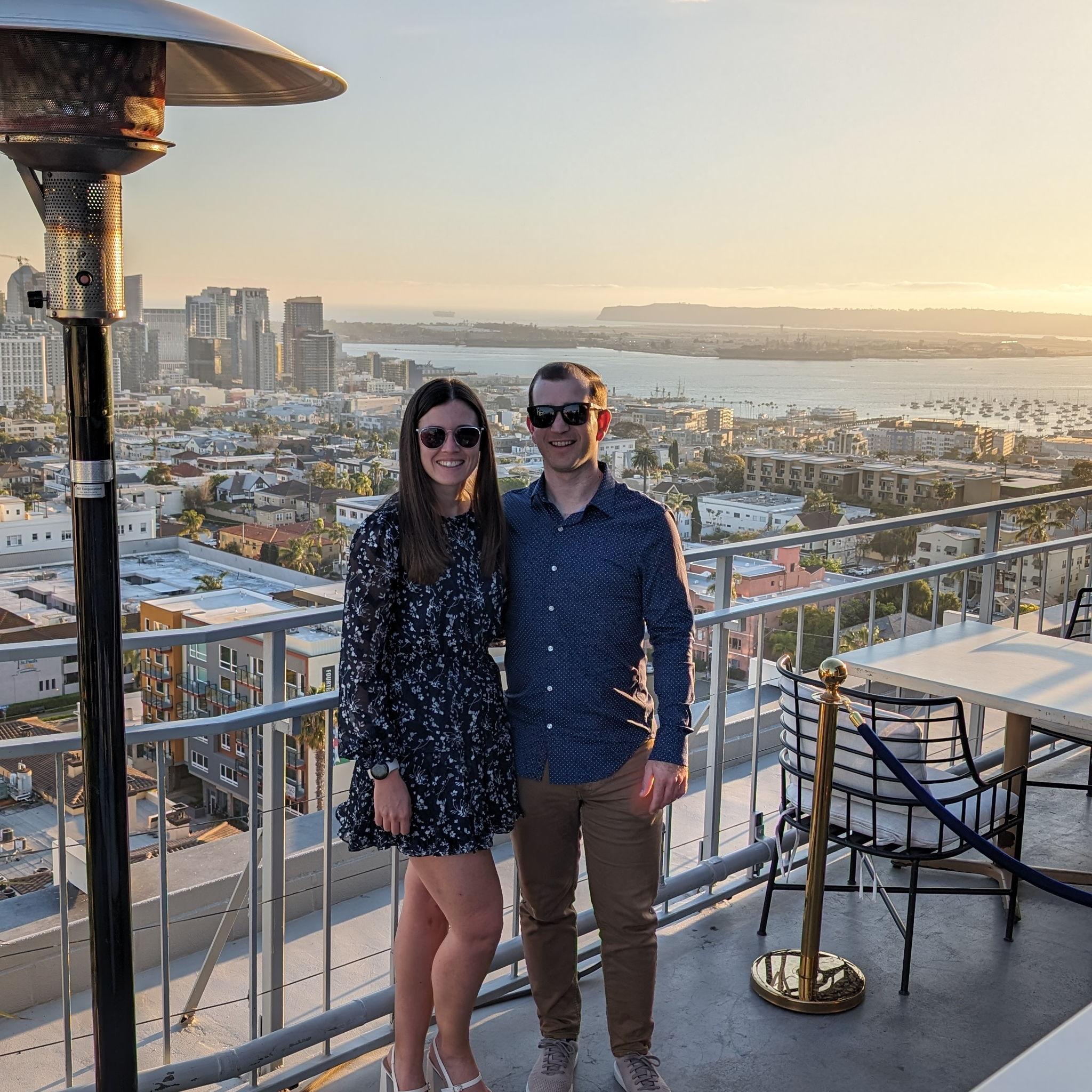 Happy hour plane watching at Mister A's