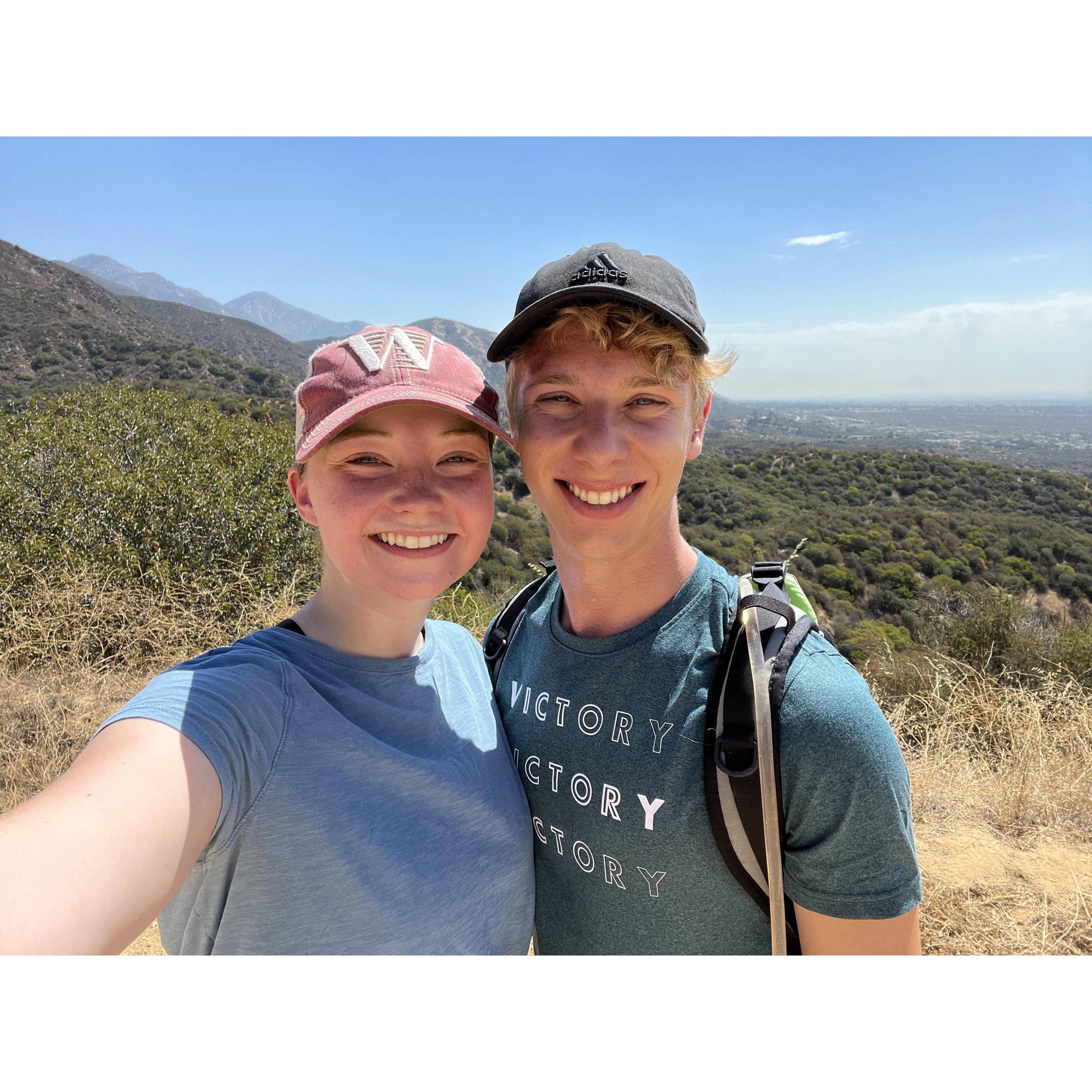 It was so hot this day, but we were determined to finish the hike!