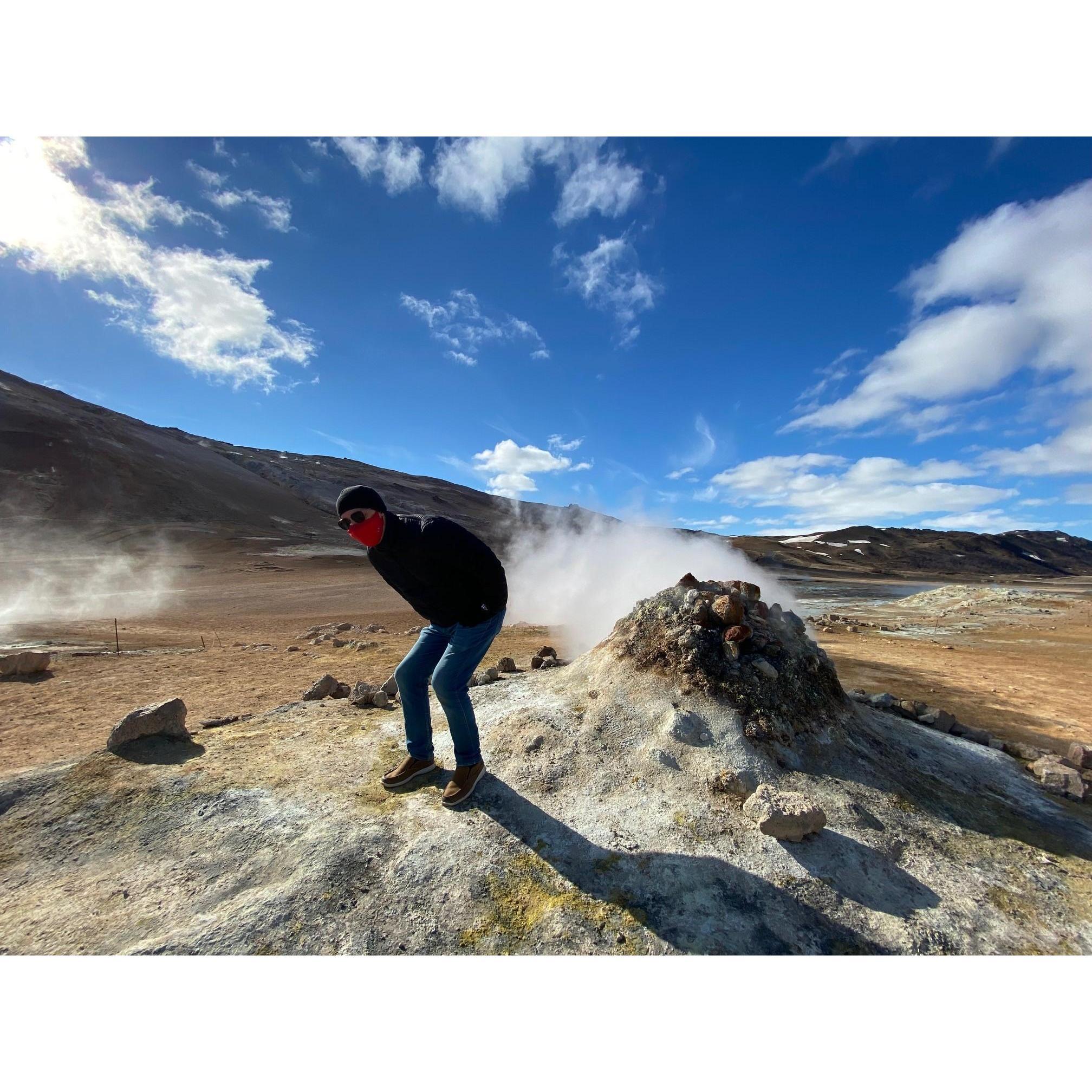 You can't do that!  Do not pollute the land of natural wonders!