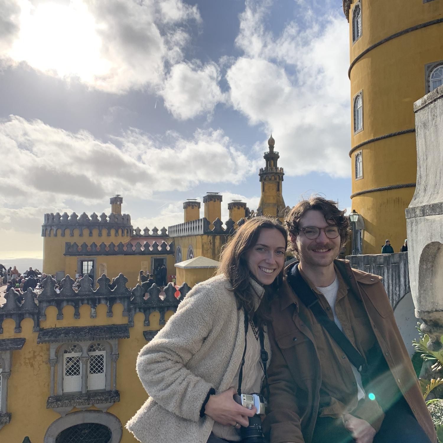 Visiting Portugal 10 days after Kevin broke his collarbone, January 2023