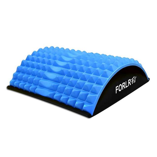 FORLRFIT Lower Back Stretcher- Lumbar Massage Support,Abdominal Mat Massage Spike for Full Range of Motion Ab Workout