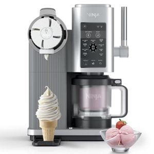 Ninja Creami Scoop & Swirl Soft Serve Ice Cream Machine in Sage