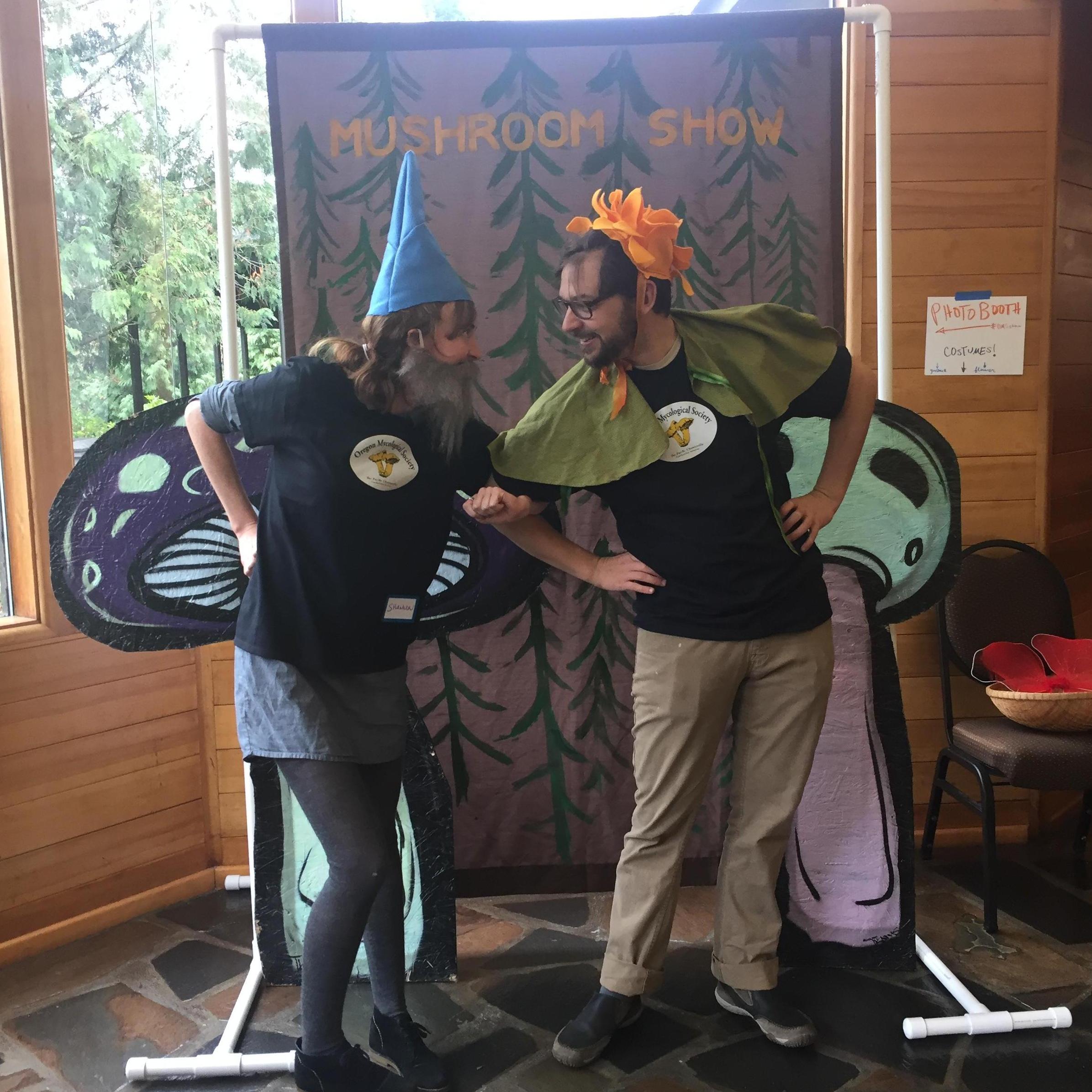 Hard to forget the Oregon Mycological Society annual mushroom show - Shannon looks pretty good in a beard.
