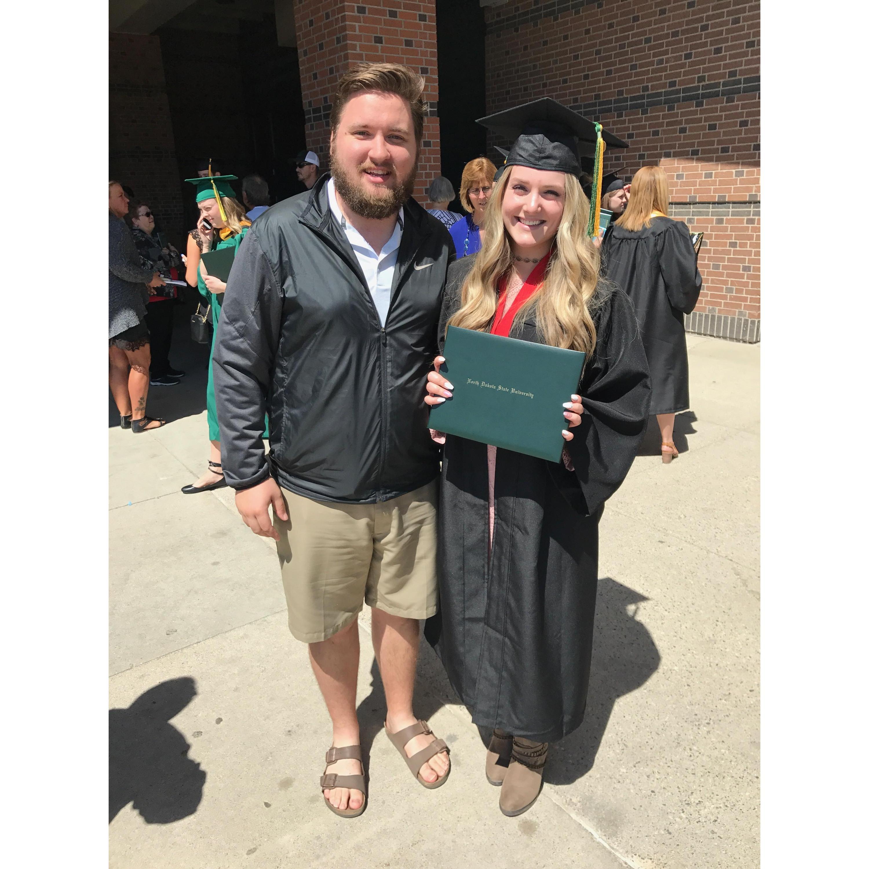05.13.17 - Erica graduates NDSU, and is off to join Alex in Grand Forks to start law school in the fall!
