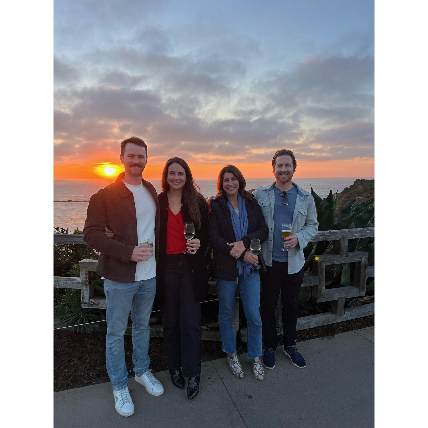 Checking out the holiday lights at the Montage in Laguna Beach with Nina and Gabe. Dec, 2023.