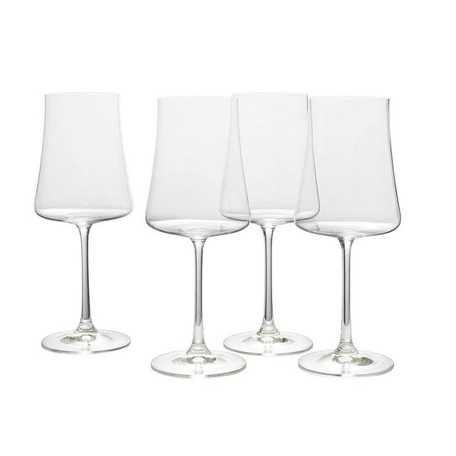 Mikasa Aline Set of 4 Red Wine Glasses, 18-Ounce, Clear