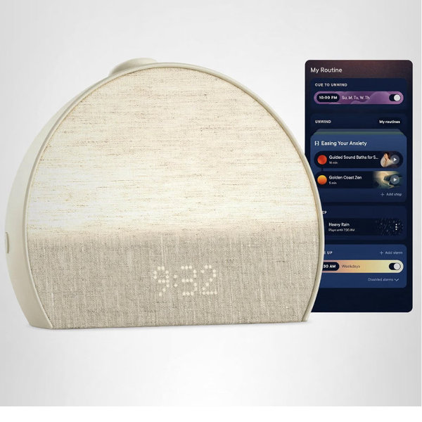 Hatch Restore 3 Sunrise Alarm Clock, Sound Machine, Smart Light (Putty) - White Noise, Screen-Free Sleep Routine