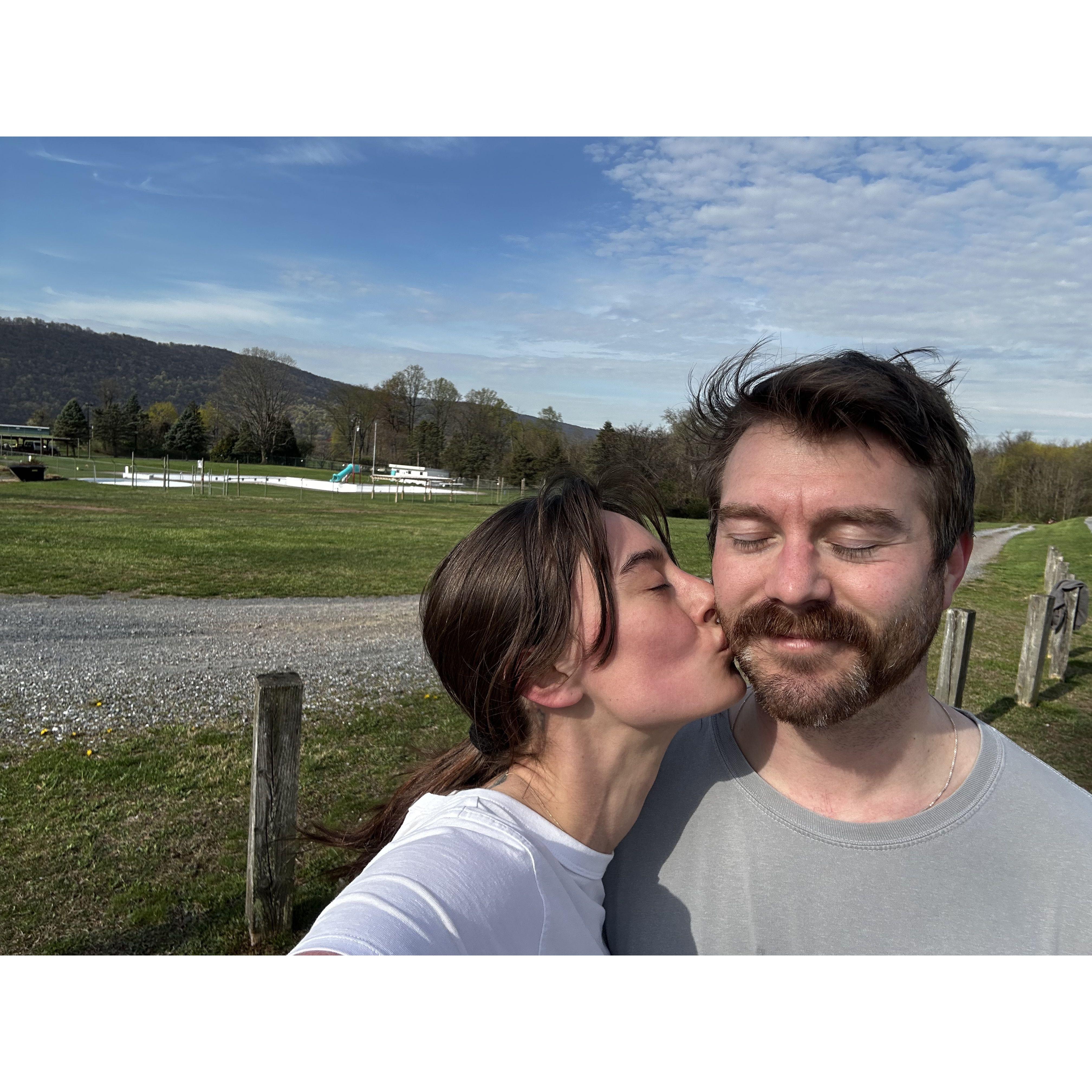 After one of our runs.