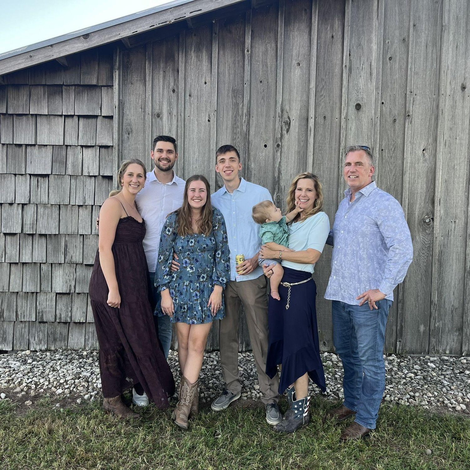 Bell family at a wedding! Congrats Jamie and Keaton!!