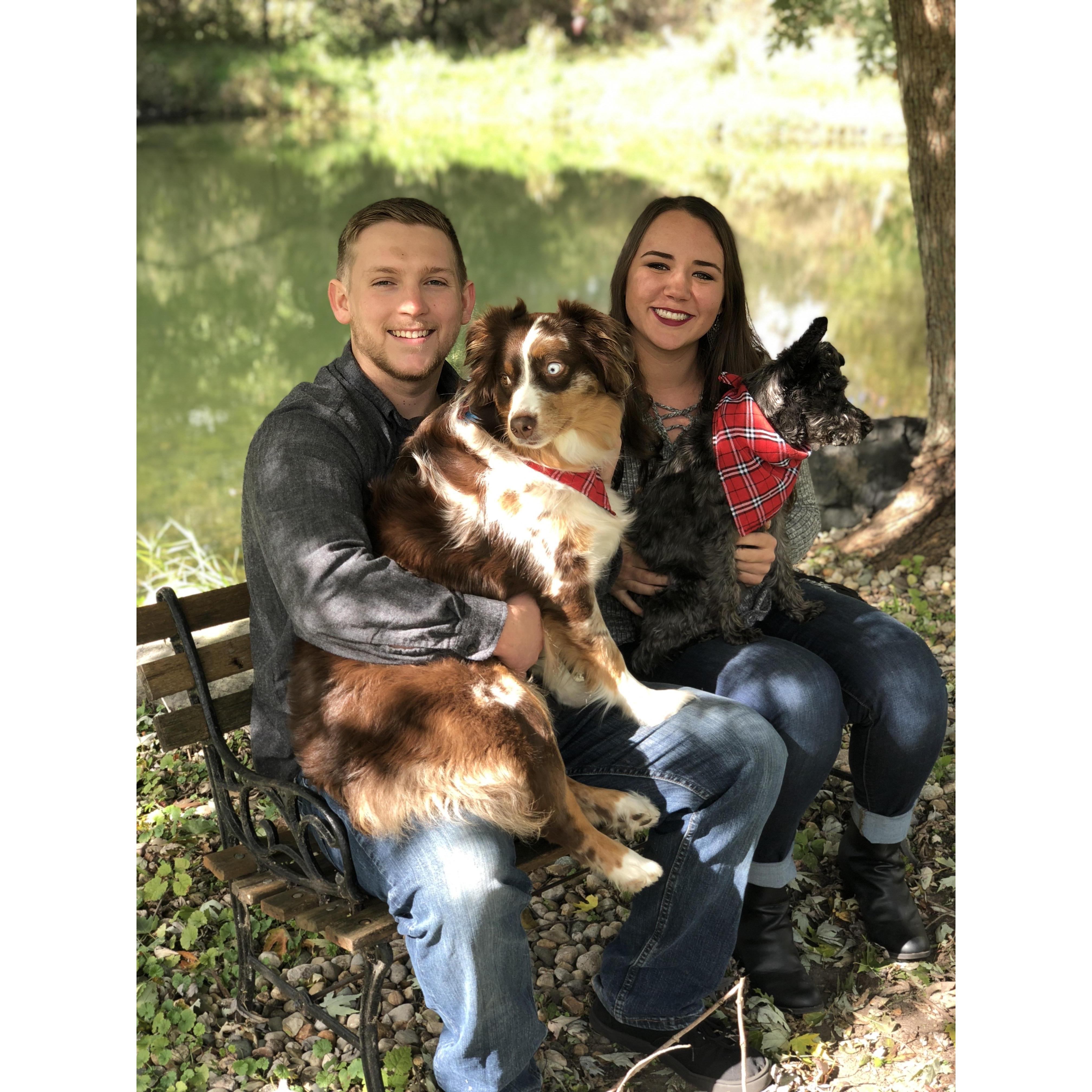 Family photo before Lily passed and before we gained Ellie as a family member