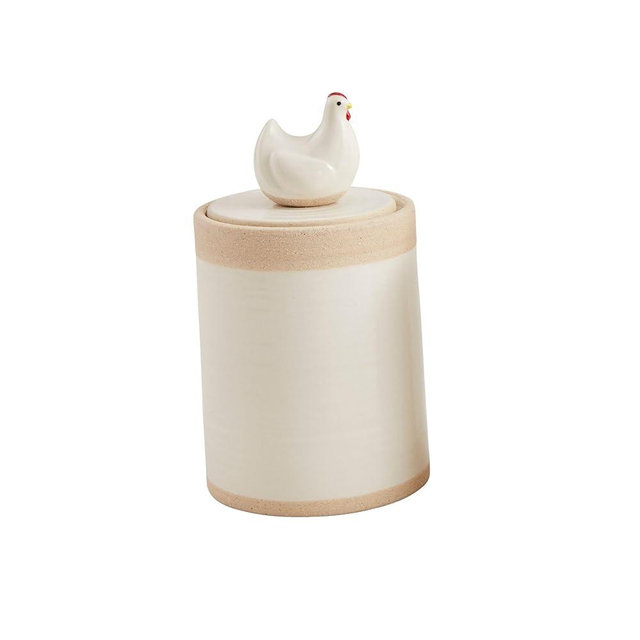 Mud Pie Hen Farm Animal Icon Canister
