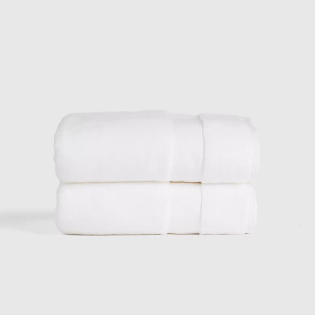 Turkish Classic Bath Towel (Set of 2) in White
