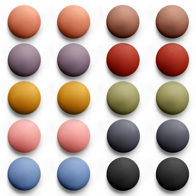 GOOZADA 20Pcs Round Fridge Magnets Strong,10 Colours Refrigerator Magnet, Classroom Magnets, Matte Fridge Accessories, Cute Decor Accessories, Strong Whiteboard Magnet for Locker, Office, School