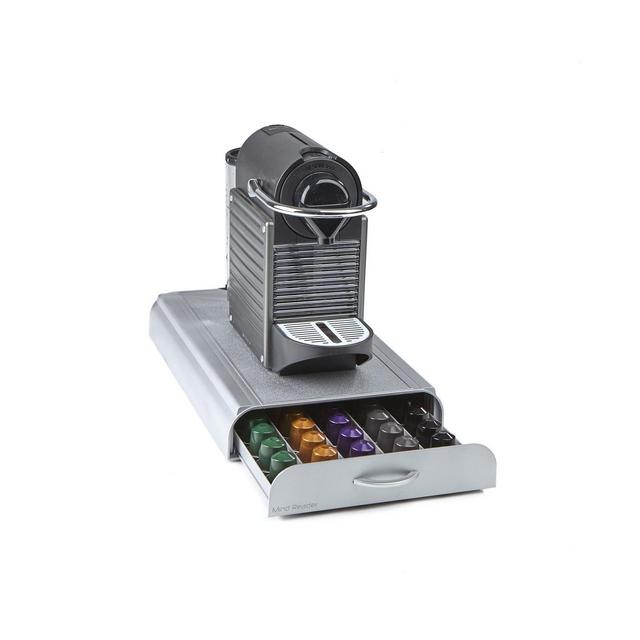 Mind Reader 50 Capacity Nespresso Capsule, 24 Capacity Vertuoline Coffee Pod Storage Drawer Organizer