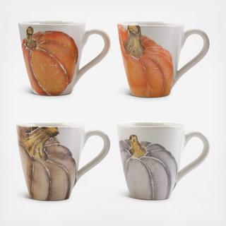 Pumpkins Assorted Mugs, Set of 4