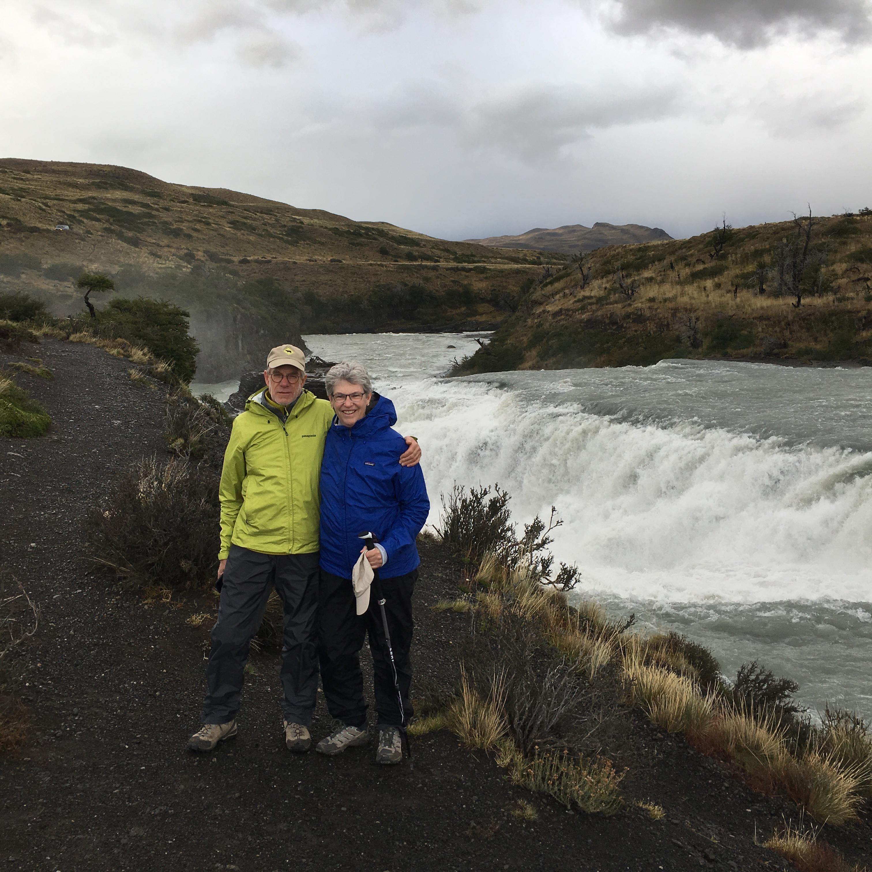 On our Chile North-to-South trip, Parque Nacional Torres del Paine, Cascada Río Paine, 2018