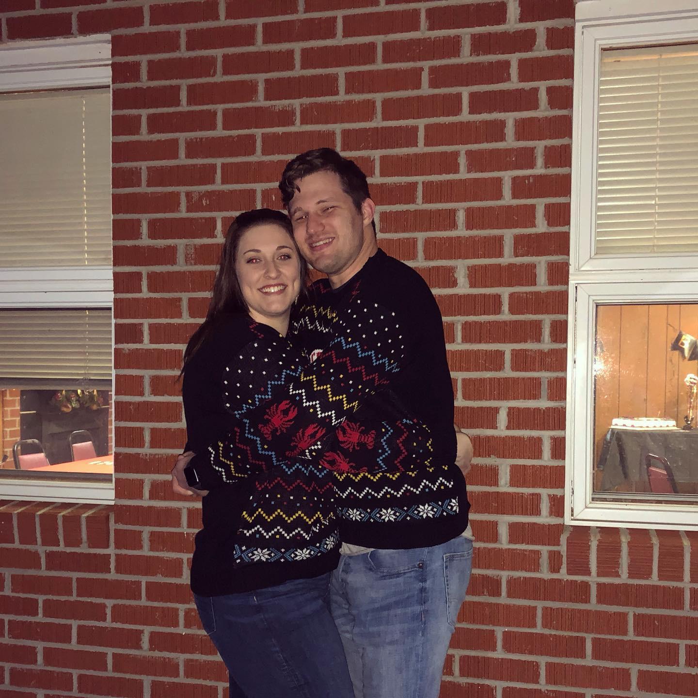 We love our matching Friends sweaters