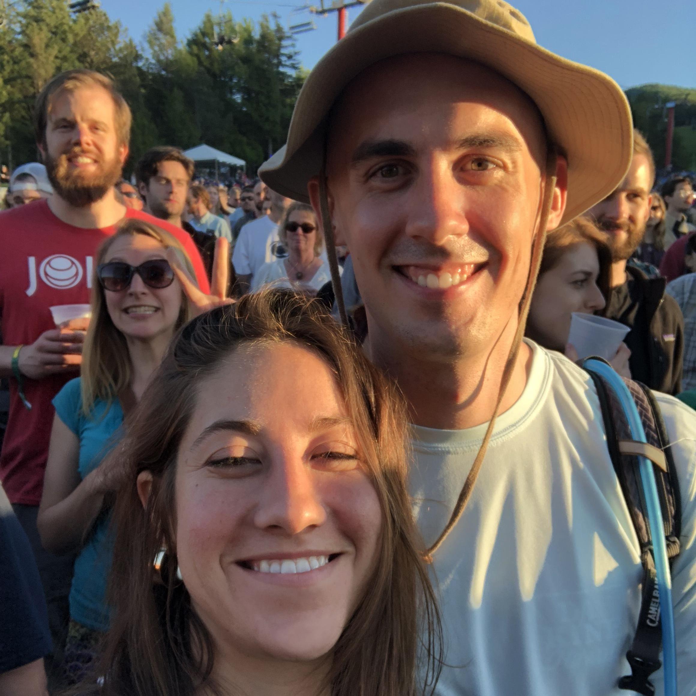 Rob and Callie share some music tastes. Here they are at Mountain Jam Fest in Hunter Mountain, NY