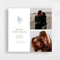 Blue Wedding Save the Date - Rydal Square