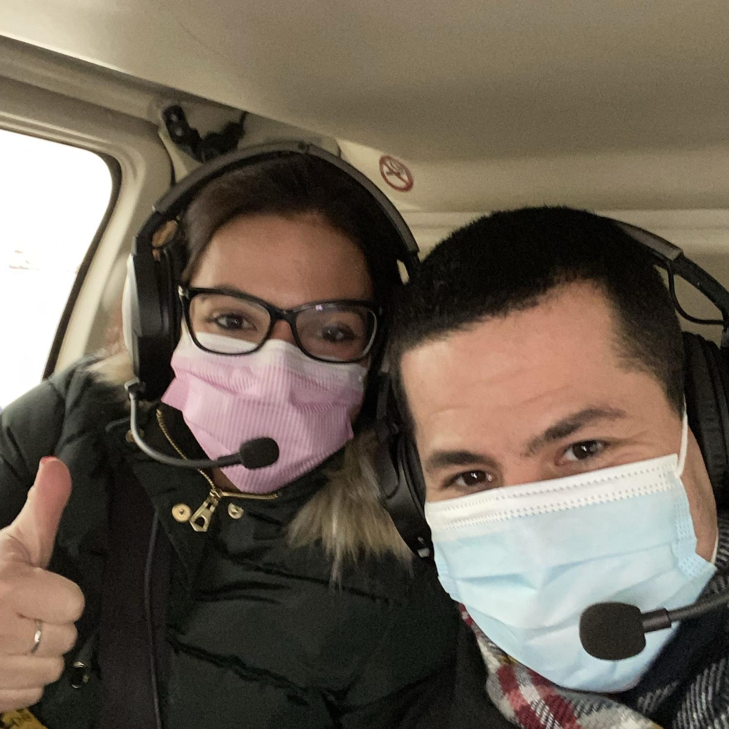 Our First Valentines Day! 2/14/21, private helicopter fight around NYC