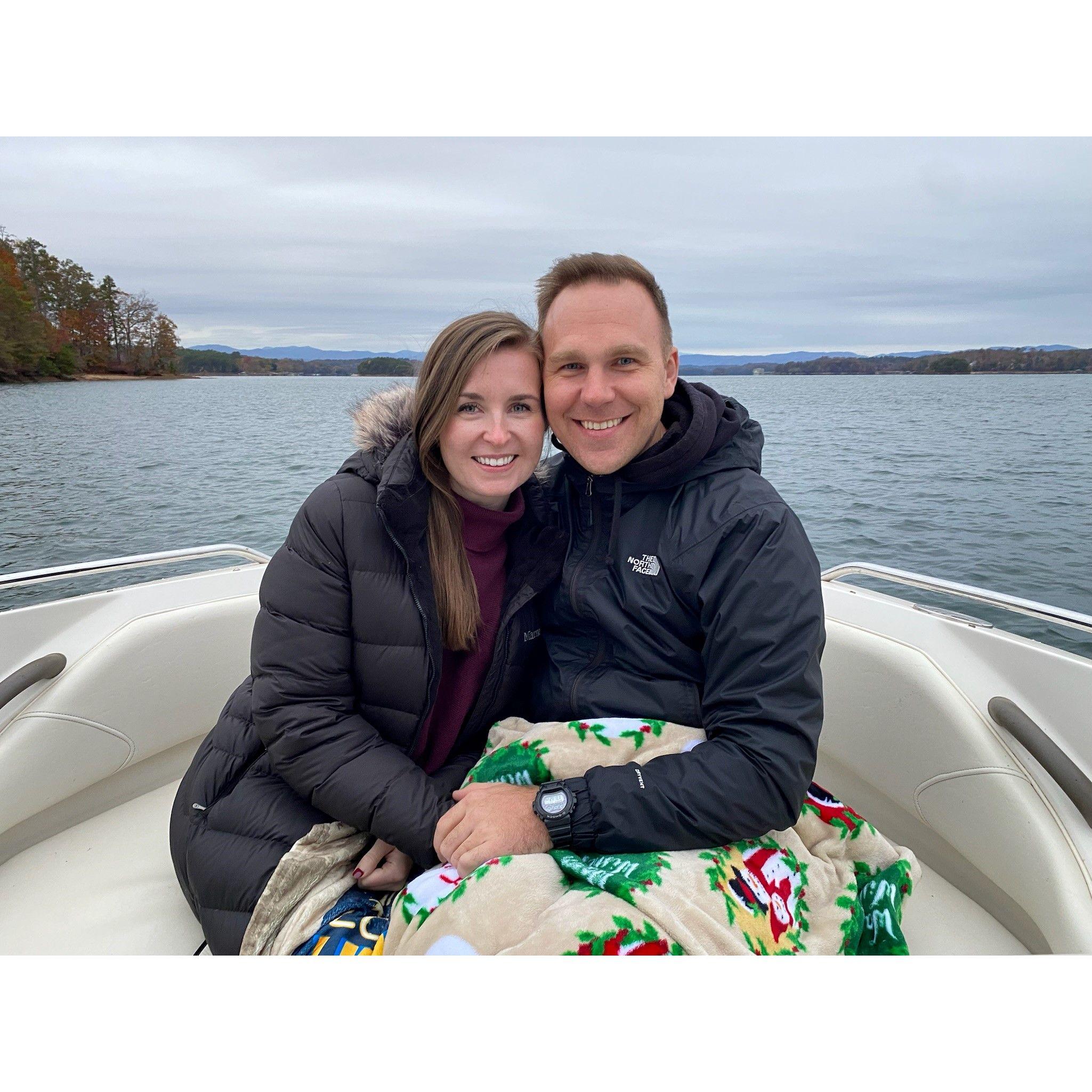 Boat ride with one of Jason's good mentors