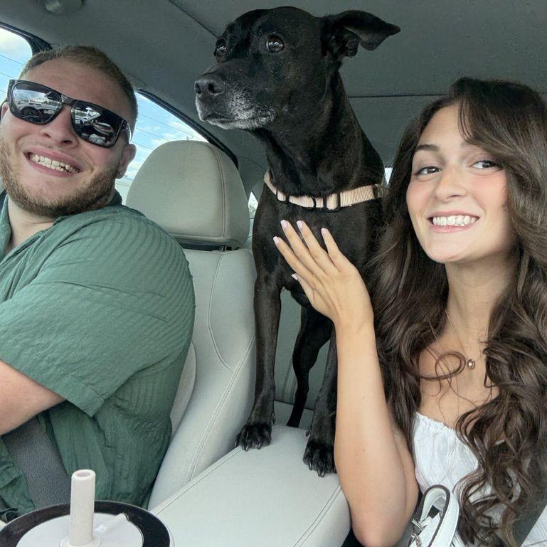 On the way to our engagement!